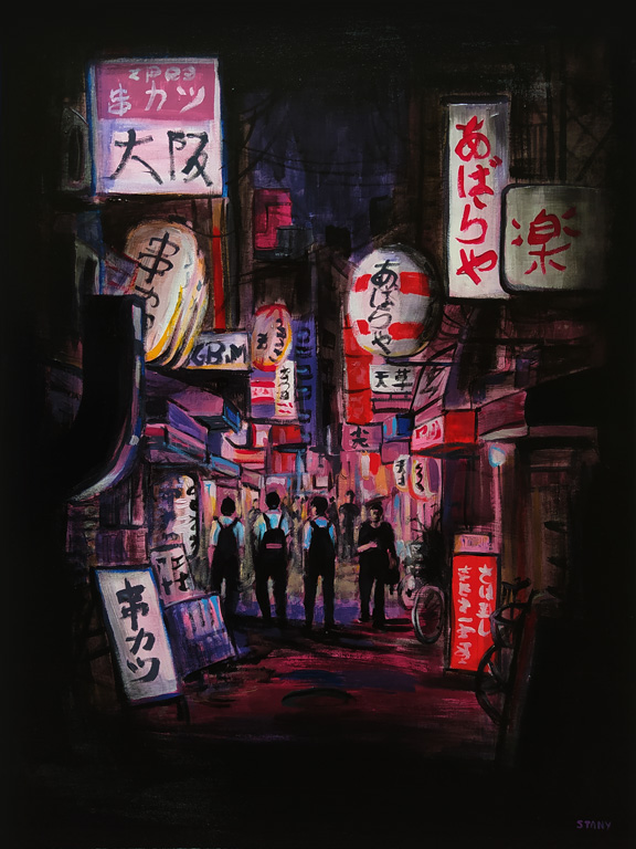 Afterwork, Osaka Namba (60 x 80 cm) - 05/2021 Afterwork, Osaka Namba (60 x 80 cm) - 05/2021