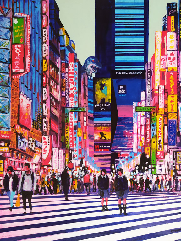 Godzilla Street, Tokyo (60 x 80 cm) - 09/2021