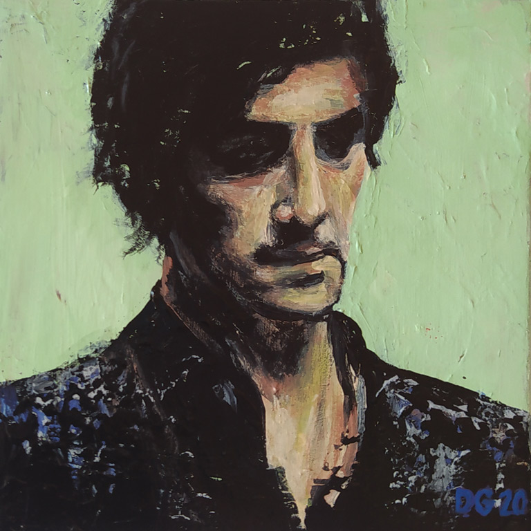 Portrait au Col Ouvert (20 x 20 cm) - 10/2020 Portrait au Col Ouvert (20 x 20 cm) - 10/2020