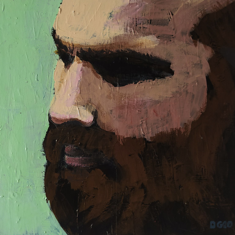 Portrait d'Homme n°2 (25 x 25 cm) - 08/2020