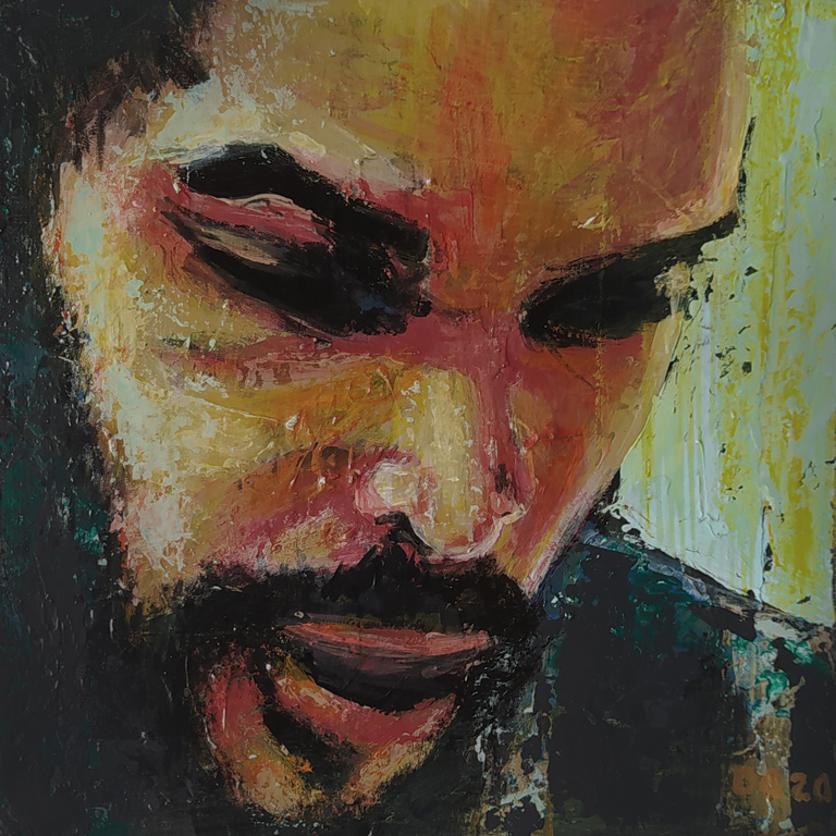 Portrait d'Homme n°3 (20 x 20 cm) - 08/2020 Portrait d'Homme n°3 (20 x 20 cm) - 08/2020