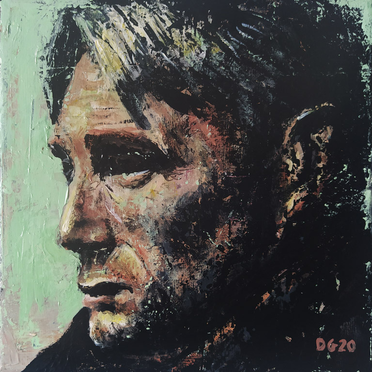 Portrait d'Homme n°7 (20 x 20 cm) - 10/2020