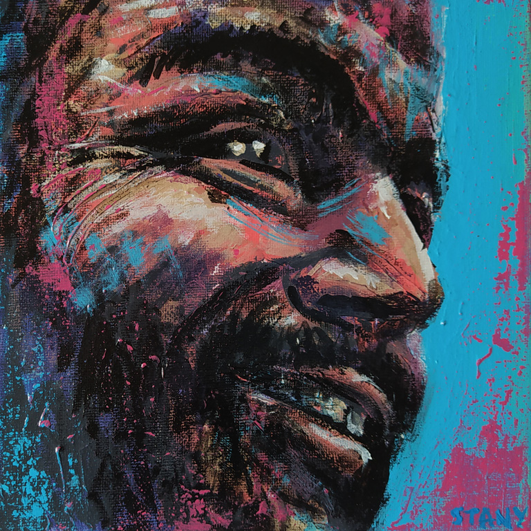 Portrait d'Homme n°9 (20 x 20 cm) - 04/2021 Portrait d'Homme n°9 (20 x 20 cm) - 04/2021