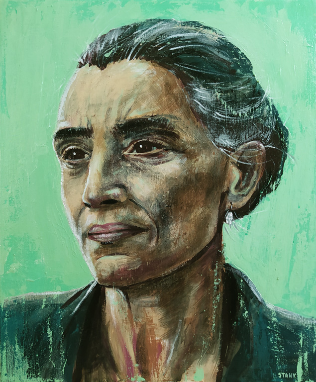 Portrait de Femme (n°5) (38 x 46 cm) - 04/2022