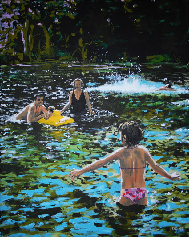 Premier Bain (n°01) (40 x 50 cm) - 08/2019 Premier Bain (n°01) (40 x 50 cm) - 08/2019