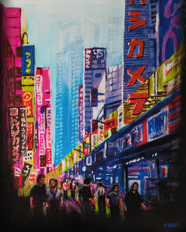 Shinjuku Lights (40 x 50 cm) - 06/2020 Shinjuku Lights (40 x 50 cm) - 06/2020