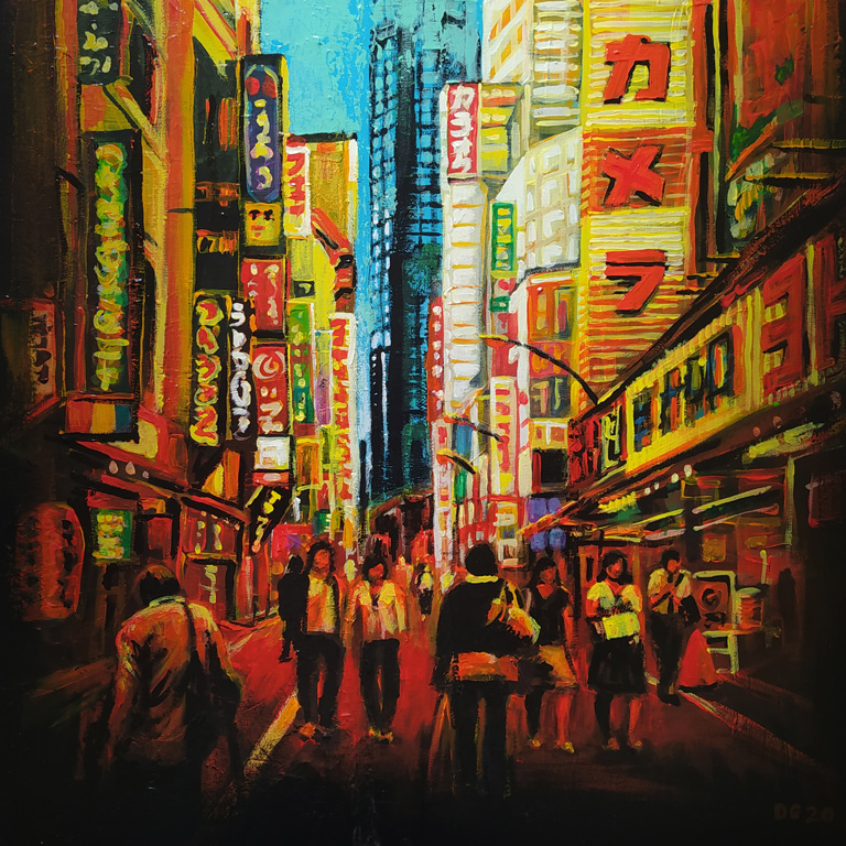 Tokyo Shinjuku (n°5) (50 x 50 cm) - 06/2020 Tokyo Shinjuku (n°5) (50 x 50 cm) - 06/2020