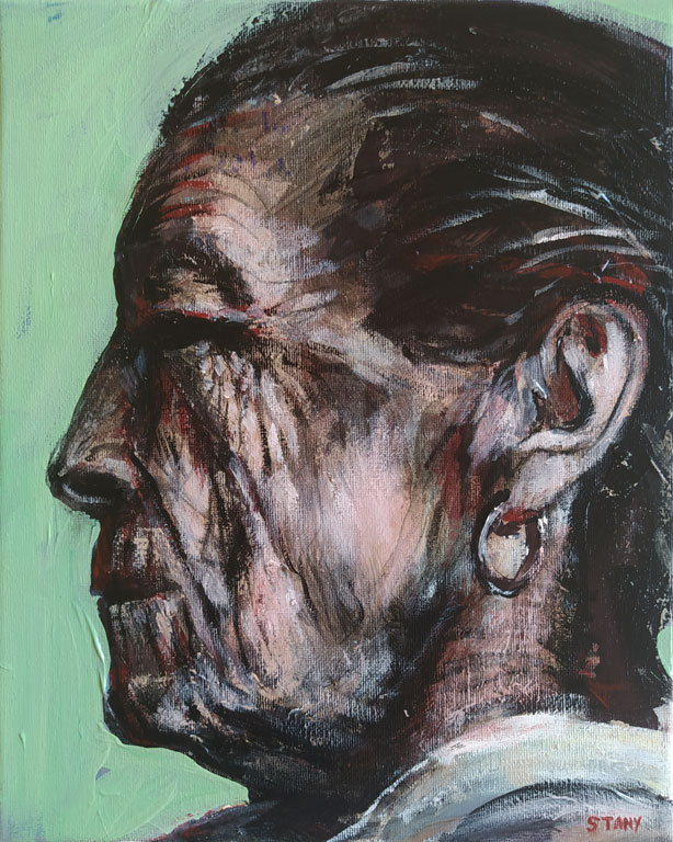 Portrait de Femme (n°4) (24 x 30 cm) - 03/2022