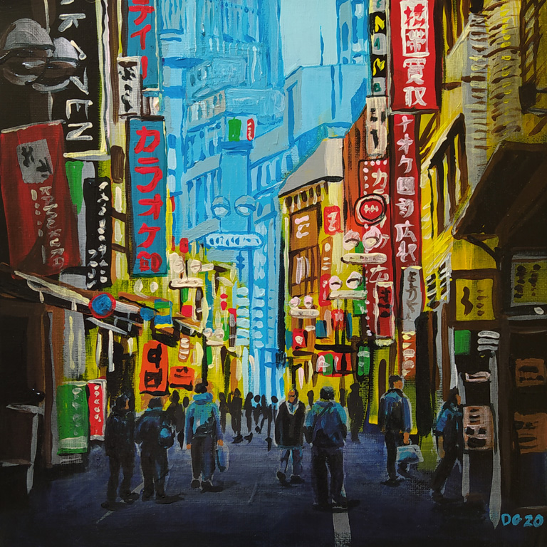 Tokyo Shibuya Street (n°1) (29 x 29 cm) - 03/2020